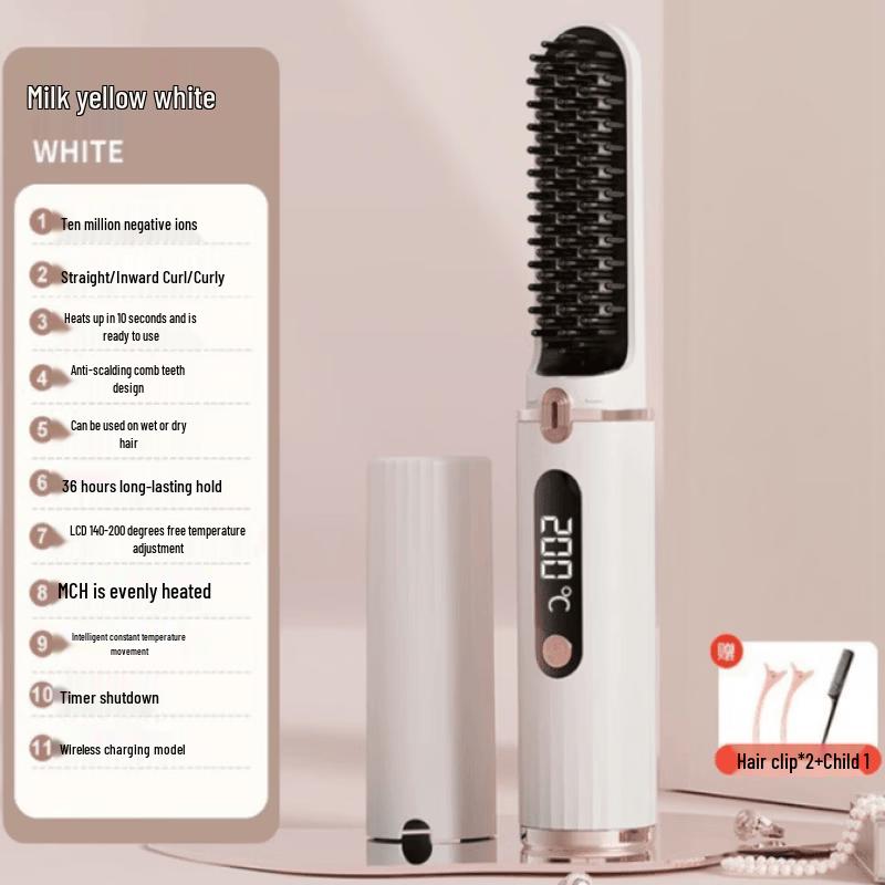 LISM Cordless Mini Hair Straightener Comb
