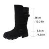 Autumn and Winter Korean Fashion Comfortable Women's Boots Mid Top Boots Thick Bottom Mid Heel Western Cowboy Boots Wholesale