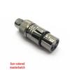 Gold-Plated Gunmetal 3-Pin XLR Male & Female Audio Plug