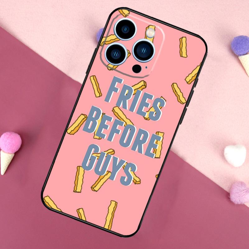French Fries Before Guys Phone Case For iPhone 16 15 14 13 12 11 Pro X XR XS Max Plus Soft Shell TPU Cover