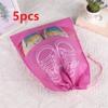 5 ks Sáček na uskladnění bot Přenosný organizér Cestovní sáček na boty Průhledné stahovací sáčky na boty Oblečení Prachotěsné sáčky Vodotěsná kapsa