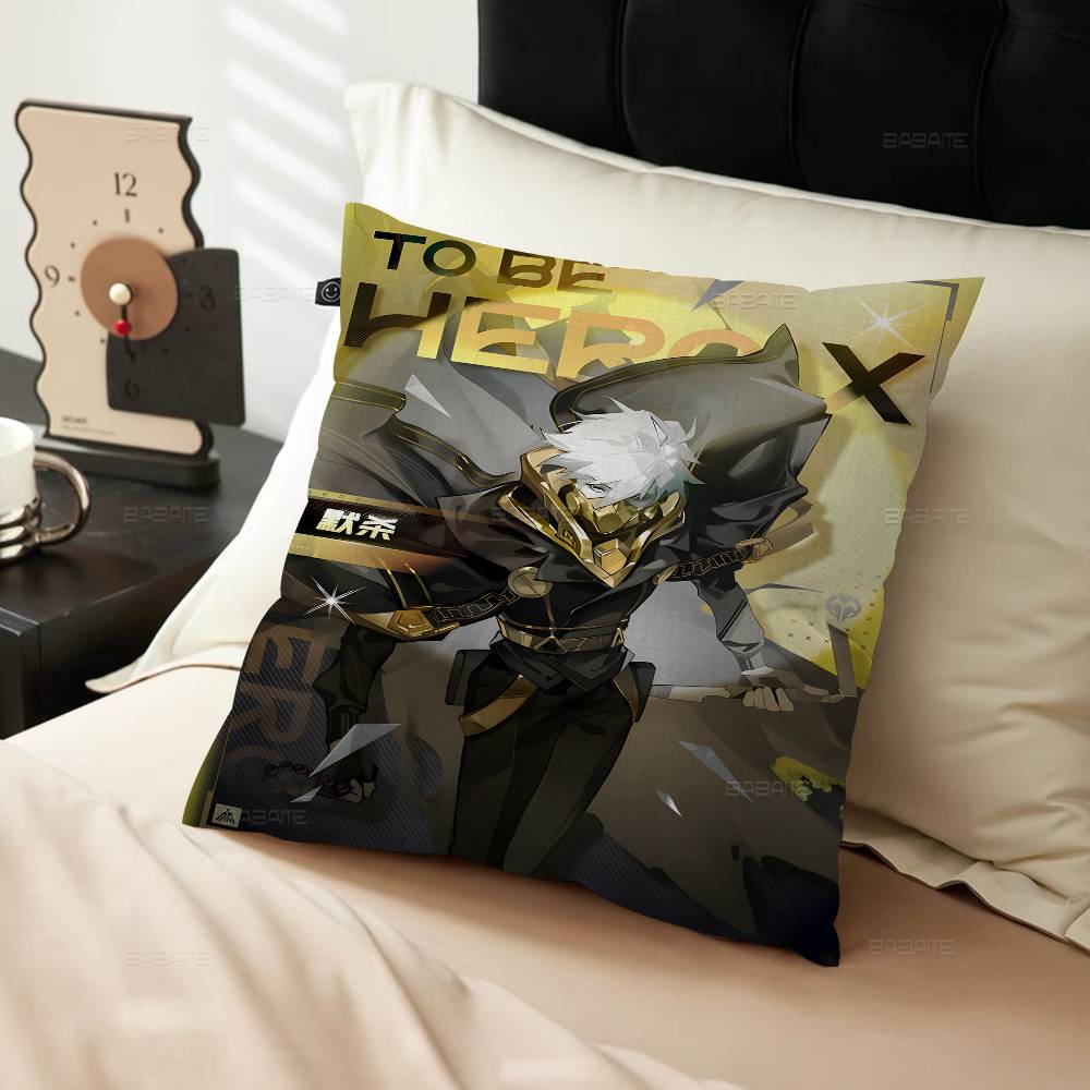 To Be Hero X Anime Pillow Covers Cartoon Sofa Decorative Home Double-sided Printing Short Plush Cute Cushion Cover