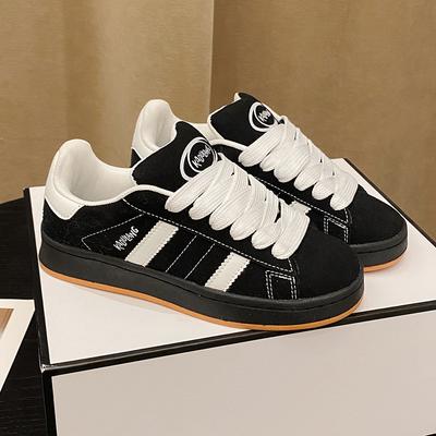 Langzu American Board Shoes Men's Niche Shoes High Sense, New Trend Couple Two Bars Casual Sports Shoes Women