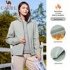 Women's Water-Repellent Fleece-Lined Hooded Windbreaker J23CAY6066