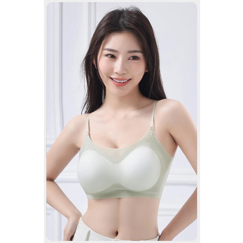 Women S No Wire Push Up Bra Breathable Vest Style Underwear