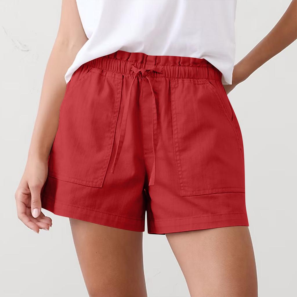 Damen-Shorts mit Taschen, Freizeit-Shorts