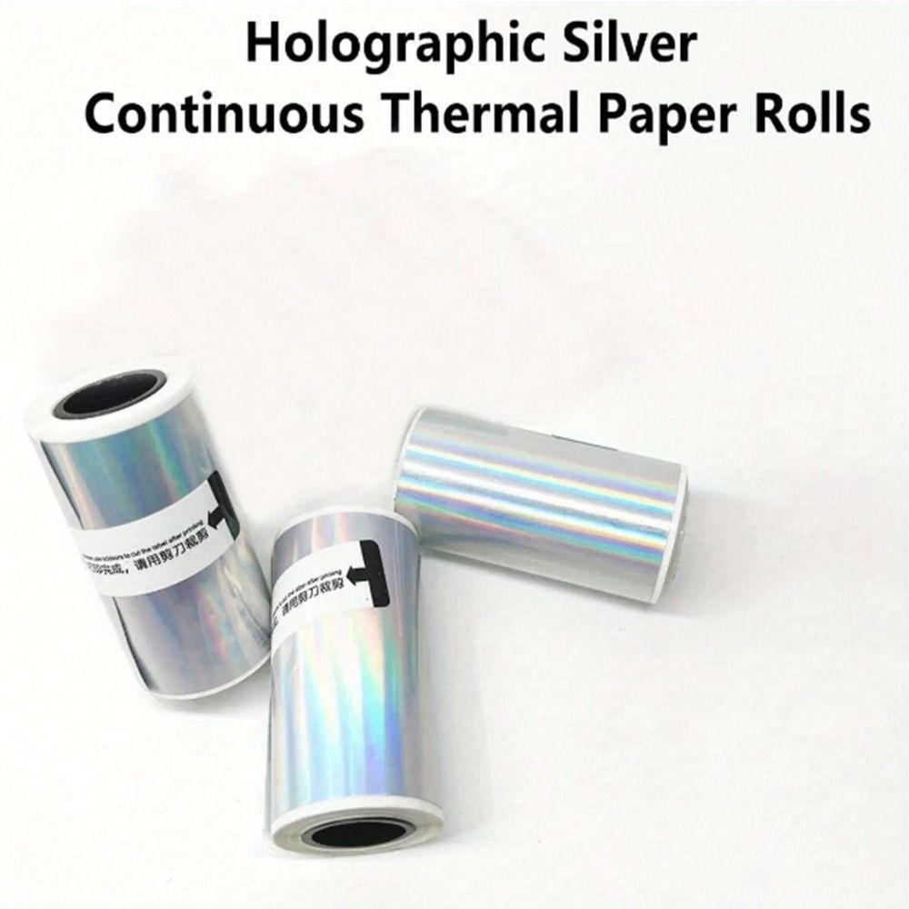 Glossy Holographic Thermal Paper HD Color Laser Thermal Stickers DIY Label Making
