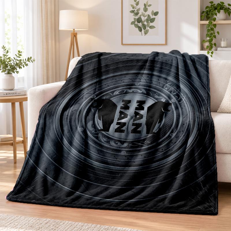 man truck Printed Flannel Blanket Warm Comfort Bed Throw For Indoor Home Decoration