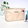 Cosmetic Organizer Multi-Pocket Handbag with Zipper Inner Bag Insert Bag  Travel Accessory