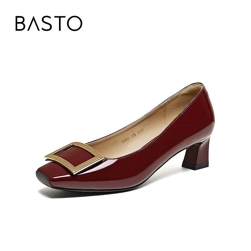 BASTO Simple Metal Buckle Commuter Chunky