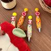 Creative Ballpoint Pen Smooth Writing Twisting Bowling Ball Pen Dopamine Vibrant