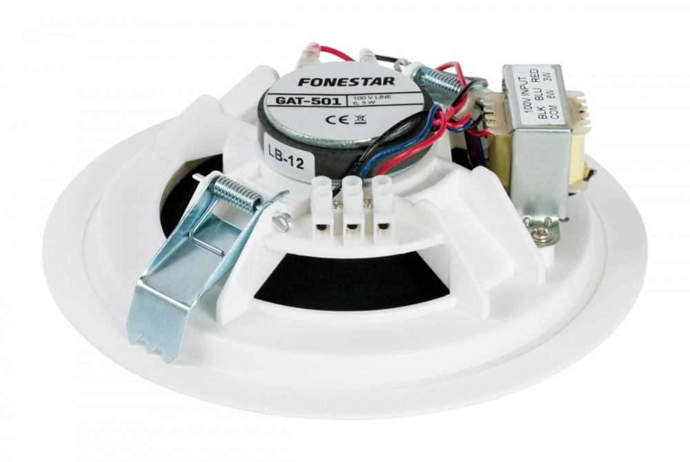 Fonestar GAT-501 - Round 100 V Built-in Speaker, 5'', White, Fonestar