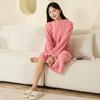 Coral Fleece Sleep Gown For Women With Thick Warmth For Winter Home Comfort
