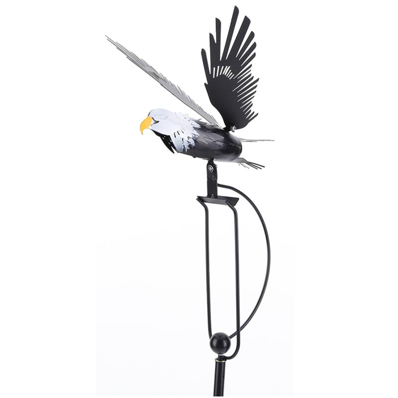 M-Modern-Wind Spinners For Yard And Garden Rocking Eagle Decorations, Outdoor Metal Windmills Lawn Ornaments Wind Sculptures, Ea