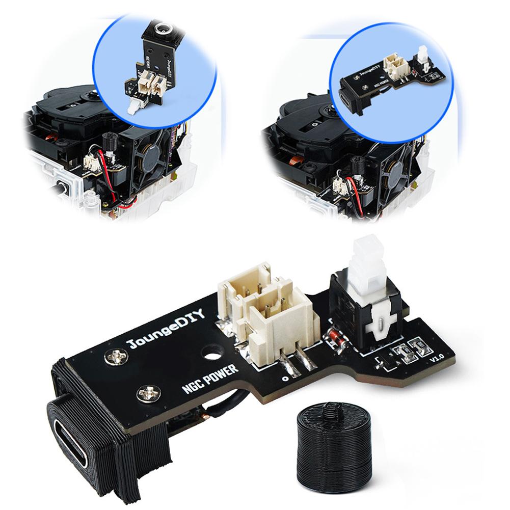 NGC Game Cube Power Adapter Type-C Port Replace DC/Type C PSU Mod Multi-Purpose Dedicated Power Adapter Gaming Accessories