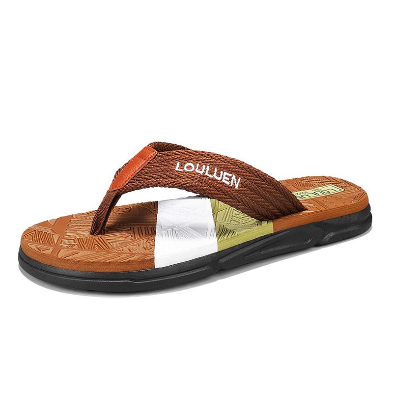 

Sports slippers flip-flops men s outer wear summer new non-slip outdoor pinch casual trend beach slippers men s drag 44