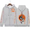 Anime Shaman King Yoh Asakura Zipper Hoodies Coat Cosplay Loog Sleeve Gift Clothes Student Men Women zipper jacket coats