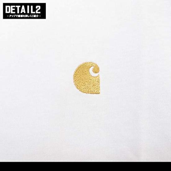 Progress Carharrt WIP Short Sleeve CHASE TEE EU Model Large Size Street One Point Brand Logo XL WHITE [Carhartt] Work-in T-shirt S/S [I026391] [Item]