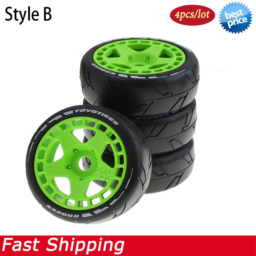 4PCS RC On-Road Tires Wheels 17mm Hex for 1/8 Arrma Limitless Infraction Felony ZD Racing HongNor Upgrade Parts