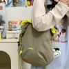 Waterproof And Lightweight Oblique Span Bag, Summer Ice Cream Color Matching Bundle Mouth Drawstring, Dopamine Portable Single Room Bag