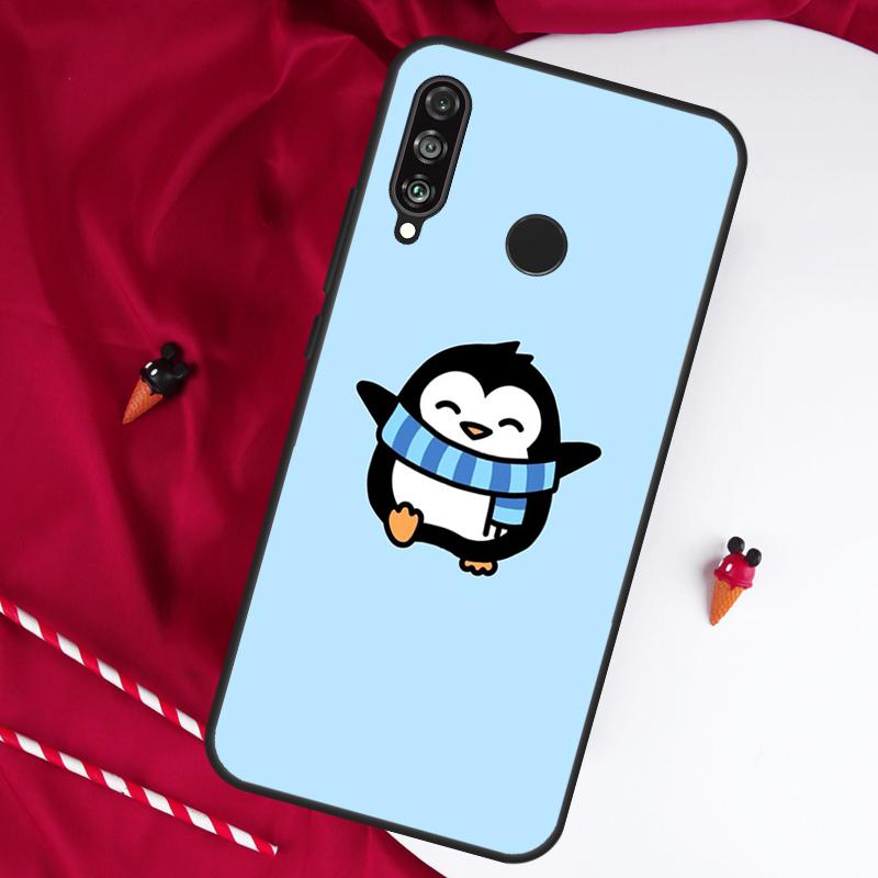 Cartoon Penguin For Huawei Nova 11 Pro 9 10 SE Y60 Y70 Y90 Y61 Y91 Y73 Y72 12i 11i 8i P20 P30 P40 Lite Case