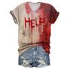 Dámská móda Ležérní Topy s krátkým rukávem s halloweenským potiskem Elegantní halloweenské topy