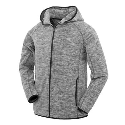 Spiro Mens Microfleece Fitness Full Zip Hoodie