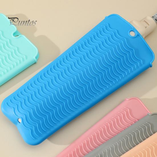 Heat Resistant Silicone Tray Pouch for Hair Tools, Non-Slip Curling Iron Holder Straightener Holder, Portable Travel Tool Storage Bag Case