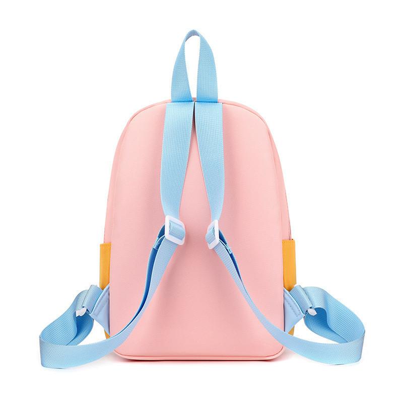 2024 Trendy Cute Cartoon Kids Backpack Fashionable Nylon Design For Boys And Girls With Animal Print