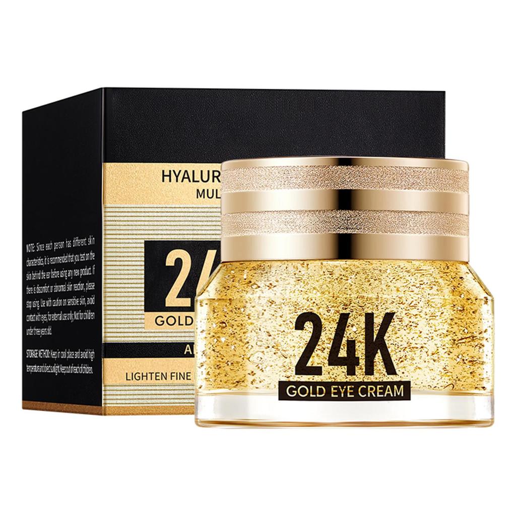 Gold Hyaluronic Anti-Wrinkle Multi-Effect Eye Cream Moisturizing And Protecting Eye Area Eye Cream