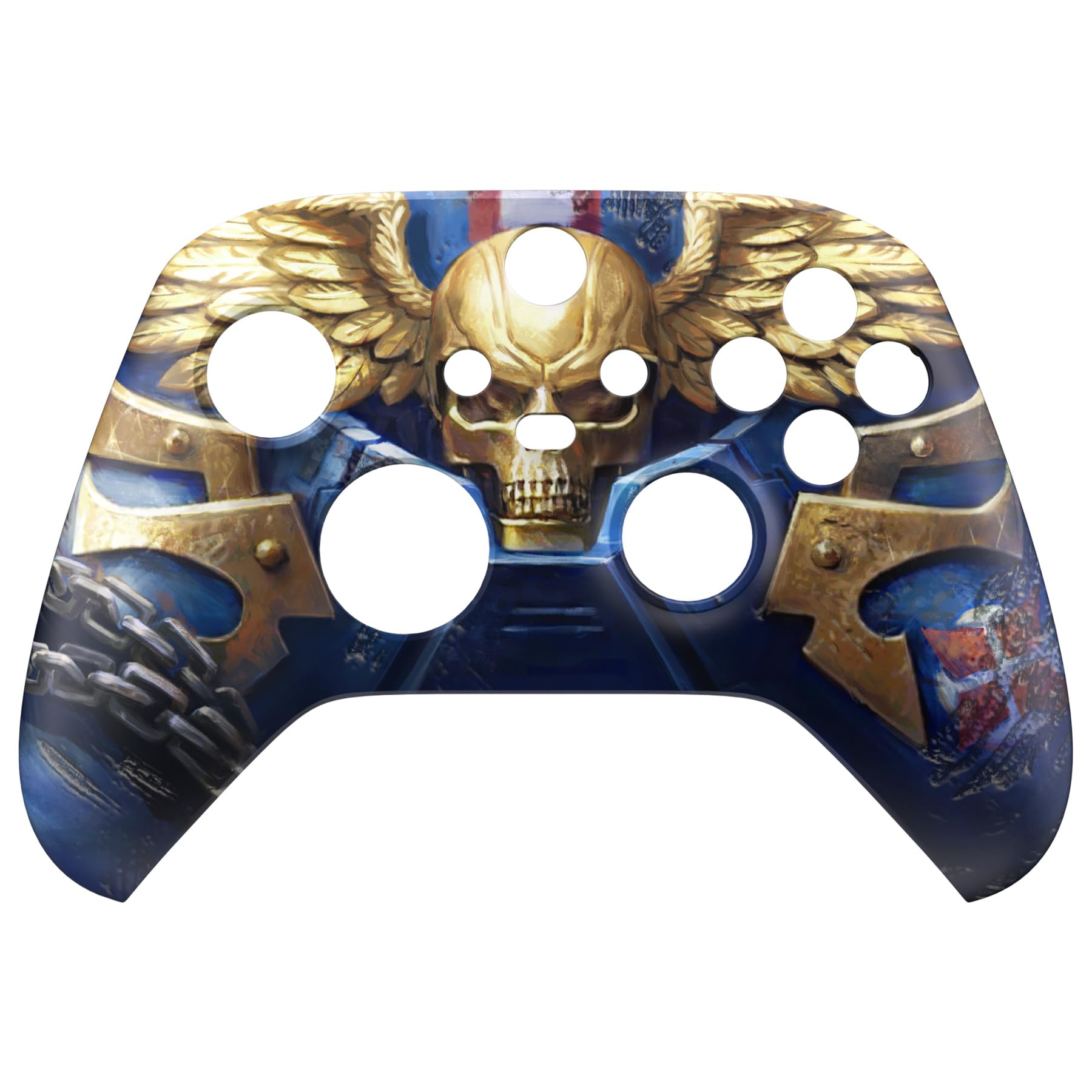 

custom front housing shell for Xbox Series featuring a heavy cover faceplate for Xbox Series and Xbox Core not eXtremeRate s X/S, horror-inspired