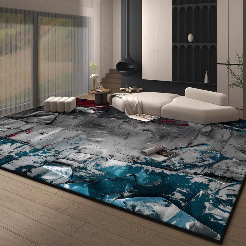 Moderner Stil Leicht zu Reinigen Großer Teppich für Wohnzimmerdekoration Zuhause Sofa Bereich Teppiche Waschbar Schlafzimmer Arbeitszimmer Rutschfeste Bodenmatte