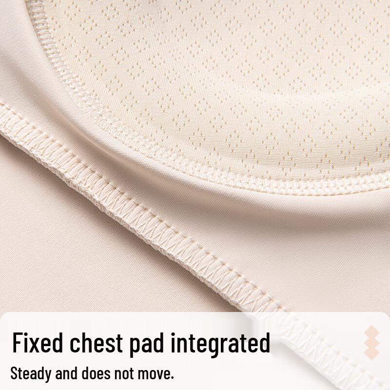 Women's Mesh Faux Two-Piece Yoga Top