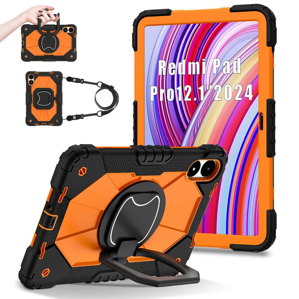 For Xiaomi Redmi Pad Pro 5G/Pad Pro/Poco Pad 4G Kickstand Case Silicone+PC Tablet Cover