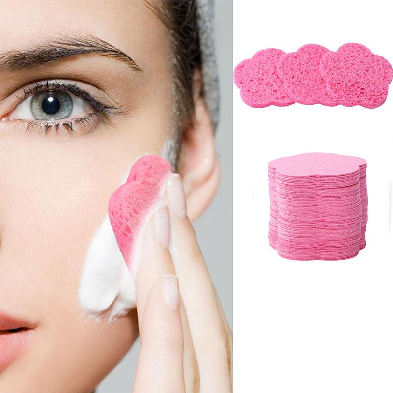 10PCS Natural Facial Sponges Reusable Facial Sponges Deep Cleansing Foam Pad For Daily Use Cleansing  Exfoliating Makeup Removal