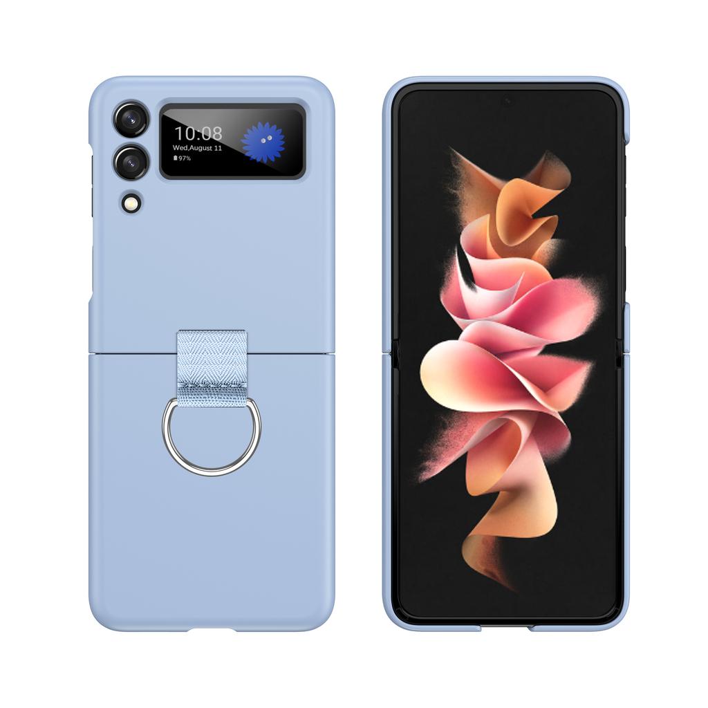 Suitable for Samsung Galaxy ZFlip6 Foldable Ring Phone Case Flip3 Satin Matte Skin-like Protective Case