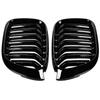 2PCS Car Front Bumper Grill Grille Trim Strip Cover Kidney Sport Double Line Slat For BMW X3 X4 F25 F26 2014 2015 2016 2017