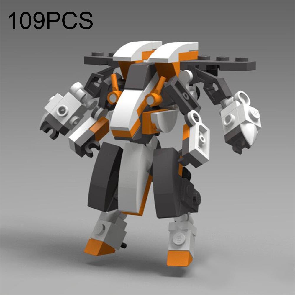 MOC Anime Action Figures Small Mecha Assembled Robot Puzzle Creative Octopus Gold Exoskeleton DIY Toys for Kids Birthday Gifts