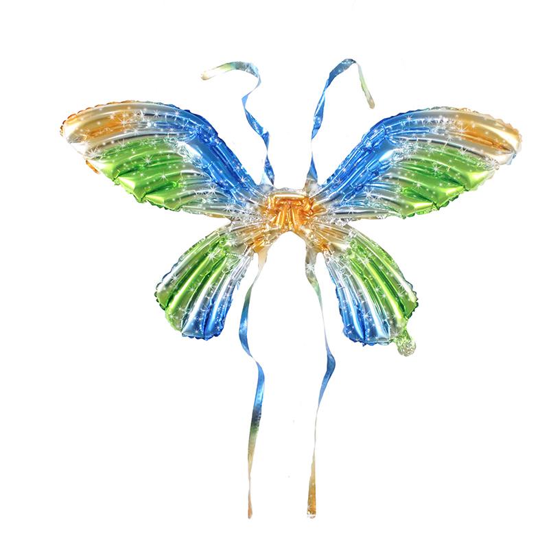 

100cm×74cm Colorful Butterfly Wing Balloon For Children s And Boys Happy Birthday Decoration Theme Party Aluminum Foil Balloons 2pcs
