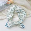 58 Cotton Linen Small Square Silk Scarf for Women - Spring/Autumn/Summer Korean Style Headband & Decorative Scarf