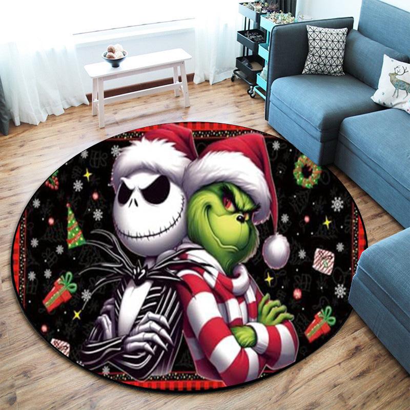 American Christmas Comedy How the Grinch Stole Christmas carpet Household goods decoration anti slip home table and chair mat aisle door mat carpet 25