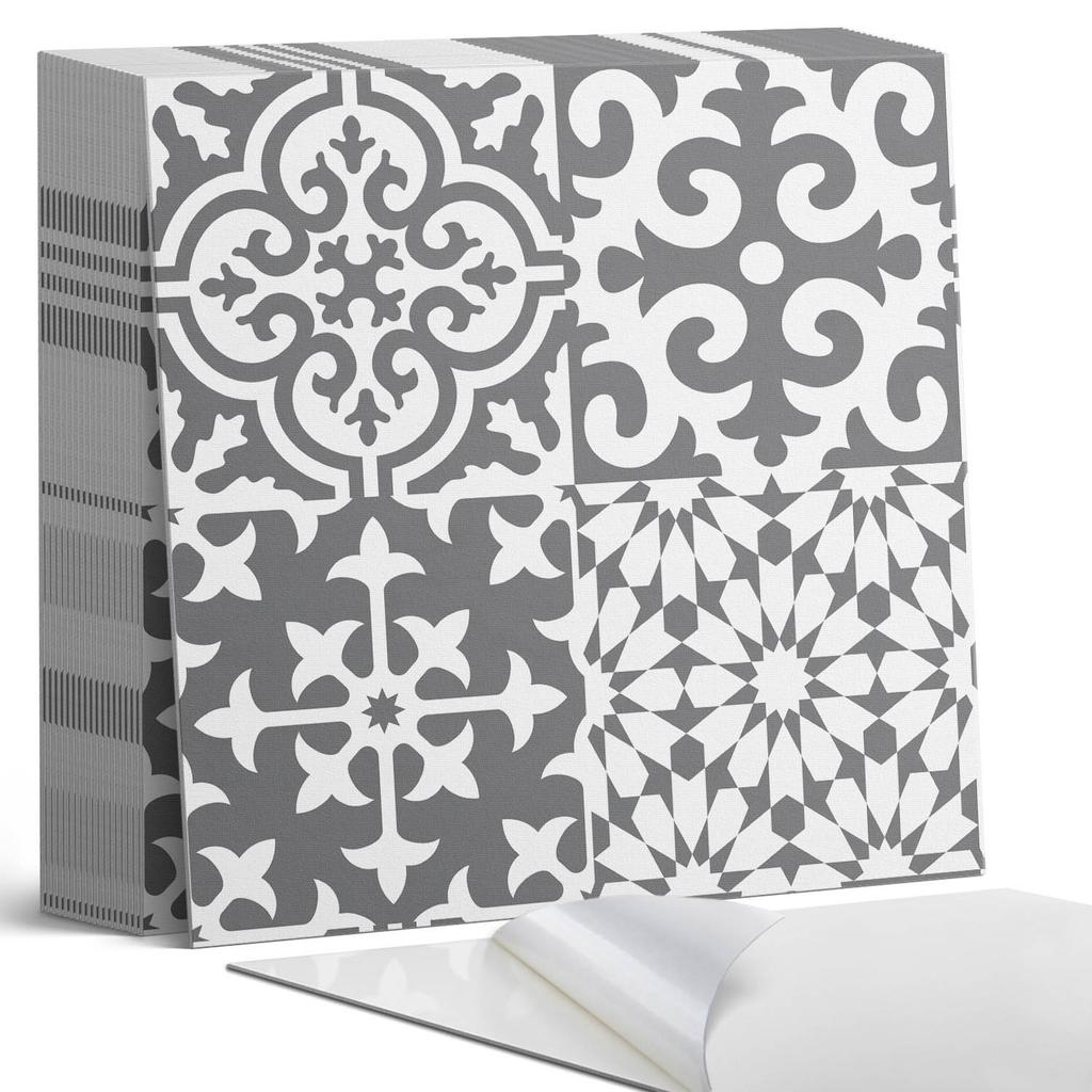 Komplet Kafelków Winylowych Z Motywem Do Kuchni Salonu Wzory Dekoracyjne Na Płytkach 20X20X20 Cm