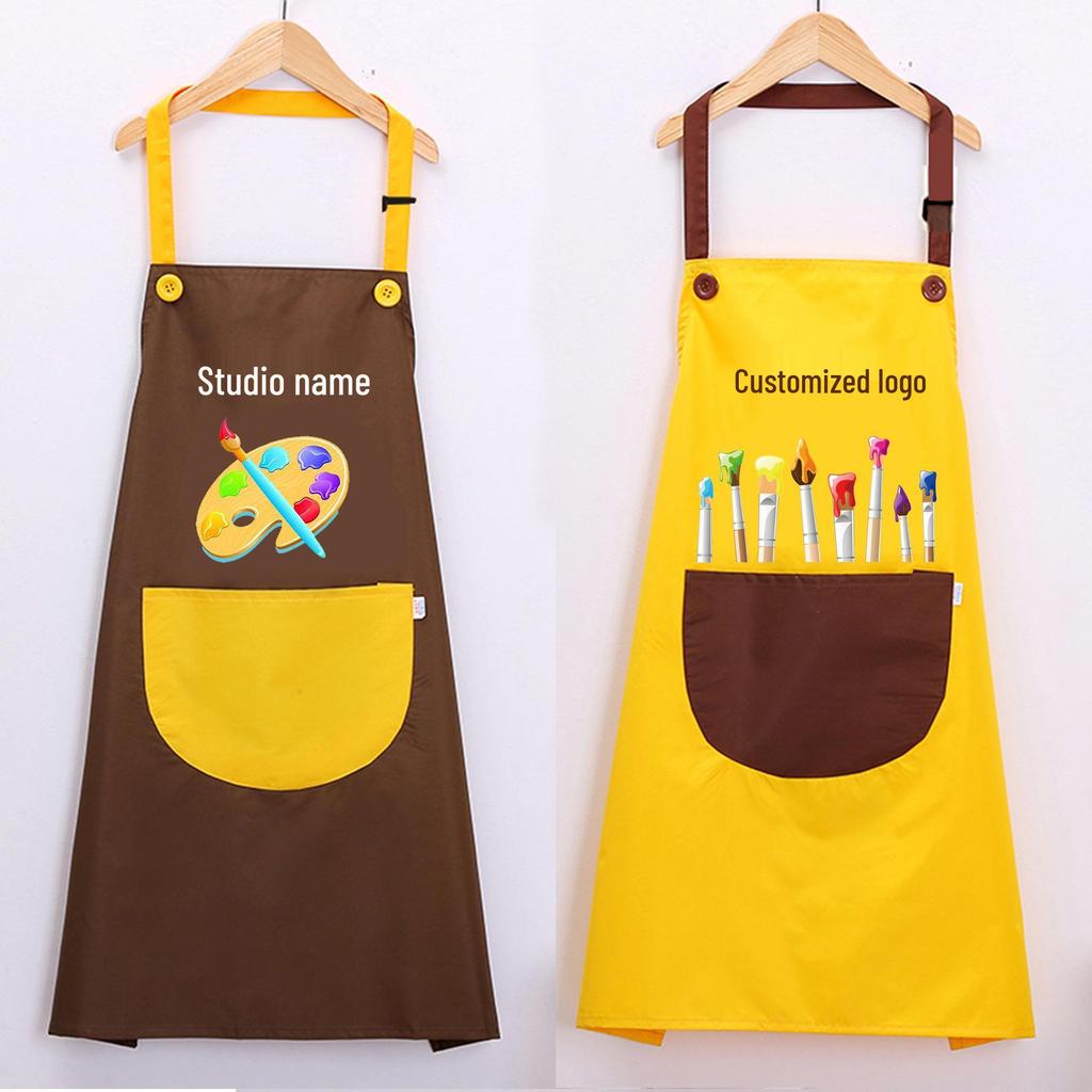 Grembiule Artistico Impermeabile per Bambini - Senza Maniche, Grembiule da Pittura Reversibile per Bambini e Attività Genitore-Figlio