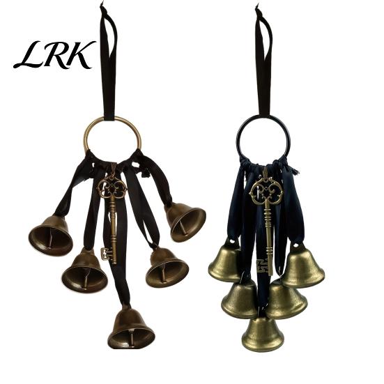 Poignée de porte légère Carillon Clochettes de sorcière pour protection de bouton, Suspendu fait main Accroche métallique au son doux, Cloche décorative vintage Boho Maison