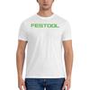 Festool Nářadí Logo Standardní Tričko s Kulatým Výstřihem Umělecký Styl Jednobarevná Trička
