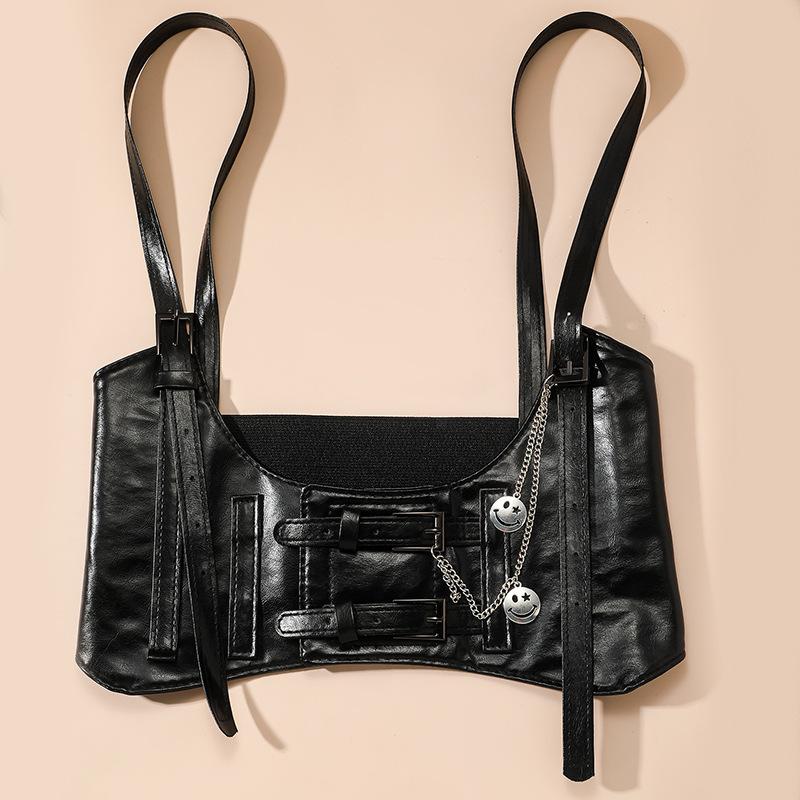 

Повседневный женский модный пояс из искусственной кожи, эластичный пояс, уплотнение на талии, верхняя одежда