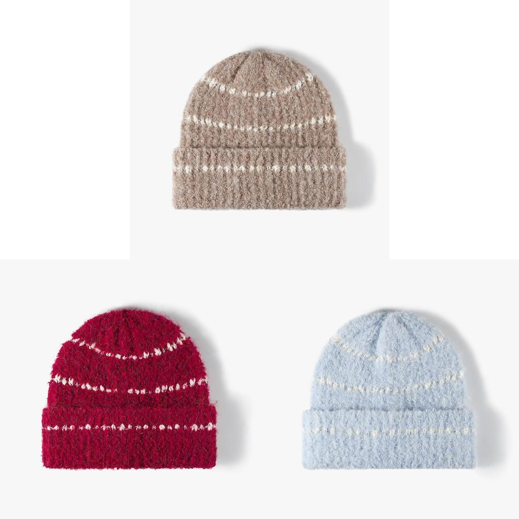 Wool Blend Knit Hat For Women Winter Fashion Casual With Windproof And Breathable Features