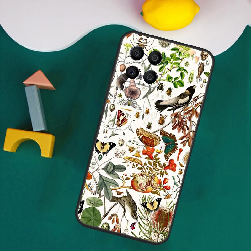 Cottagecore Frog Mushroom Moon Witchy Case For Honor Magic 7 Pro 5 6 Lite Honor 200 Pro 50 70 90 X9a X8a X8 X9 X8b X9b X9c Cover