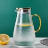 Boyiduo Heat-Resistant Glass Water Pitcher with Gold Lid