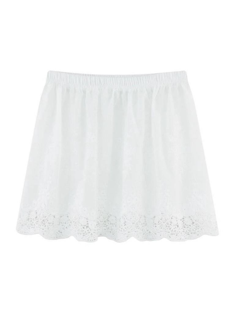 Women's Anti-Light Hoodie & Skirt Set: Autumn/Winter Lace-Trimmed Layered Look with Sweater & Pants for Subtle Coverage.